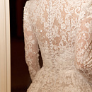 Пышное кружевное свадебное платье со съемным болеро фото