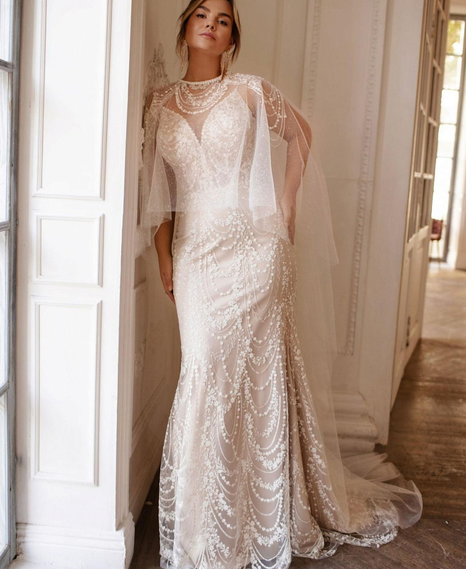 Свадебное платье рыбка большого размера фото