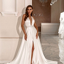 Нежное лаконичное свадебное платье фото