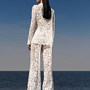 Кружевной свадебный комплект с брюками фото