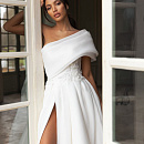 Свадебный ободок из оргназы фото