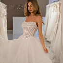 Свадебное платье расшитое жемчужинами фото