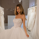 Свадебное платье расшитое жемчужинами фото