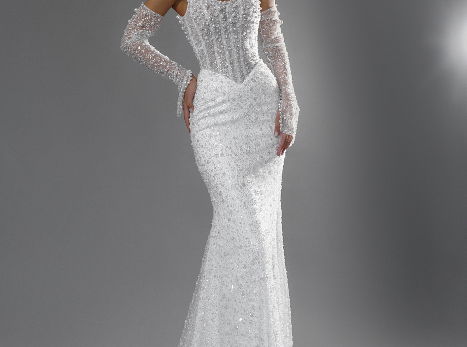 Эксклюзивное свадебное платье рыбка фото