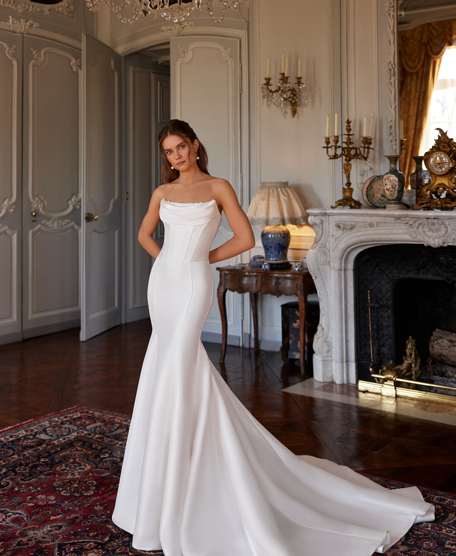 Роскошный свадебный комплект из микадо фото