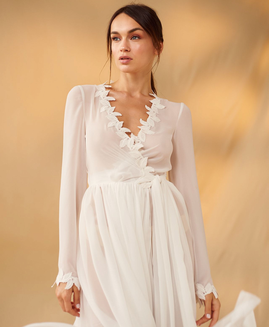 Шифоновый белый будуар фото