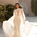 Кружевное свадебное платье силуэта русалка фото